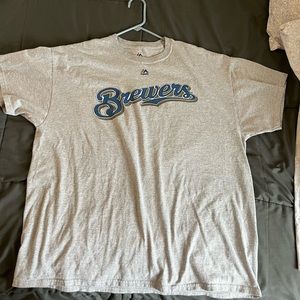 XL Grey Ryan Braun Shirt